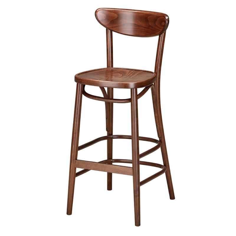 Wolfgang Bentwood Bar Stool, Wood Seat Andy Thornton