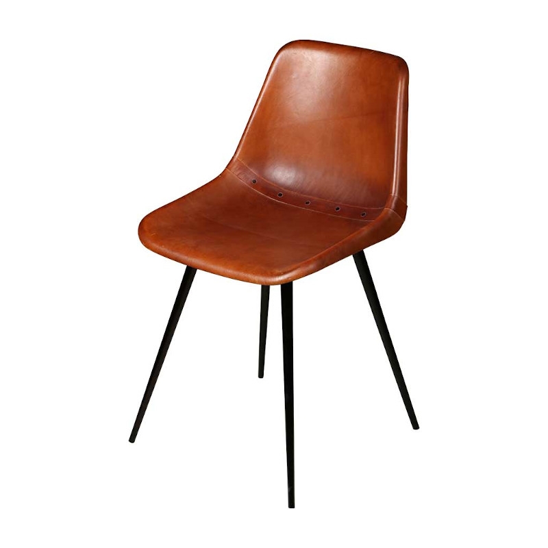 Hudson Side Chair In Leather Andy Thornton
