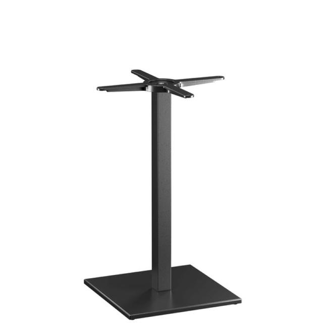 Inox 4402 Square Table Base, Black Cast Iron
