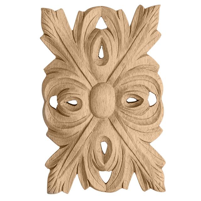 Medium rectangular Acanthus applique