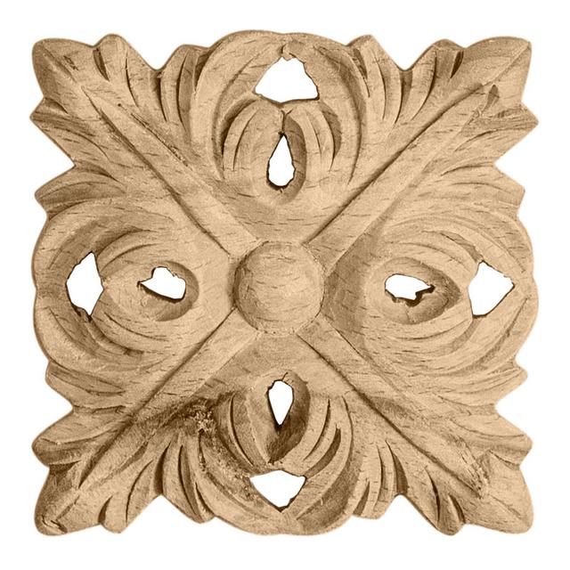 Small square Acanthus applique