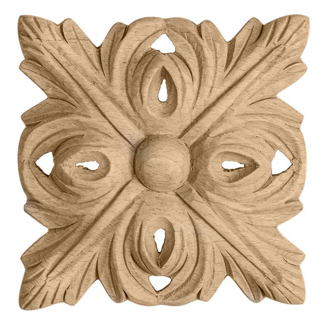 Medium square Acanthus applique