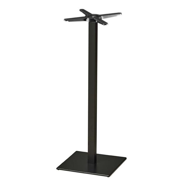 Inox 4406 Square Poseur Table Base, Black Cast Iron