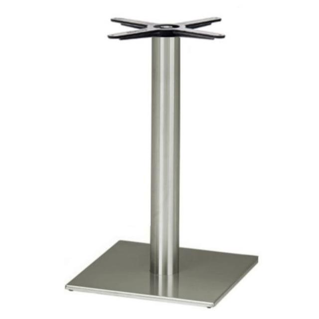 Inox 4421/AC Square Table Base, Stainless Steel 