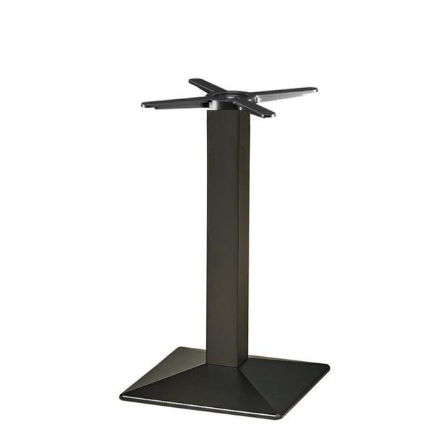Quadra 4160 Square Table Base, Black Cast Iron