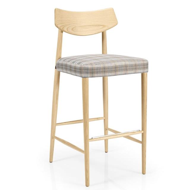 Bizu Bar Stool, Upholstered Seat 