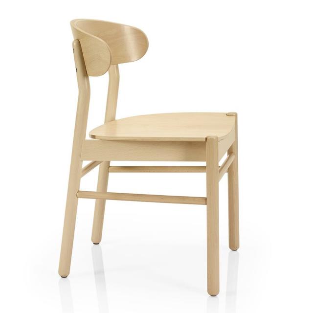 Camille Side Chair, Wooden Seat and Back