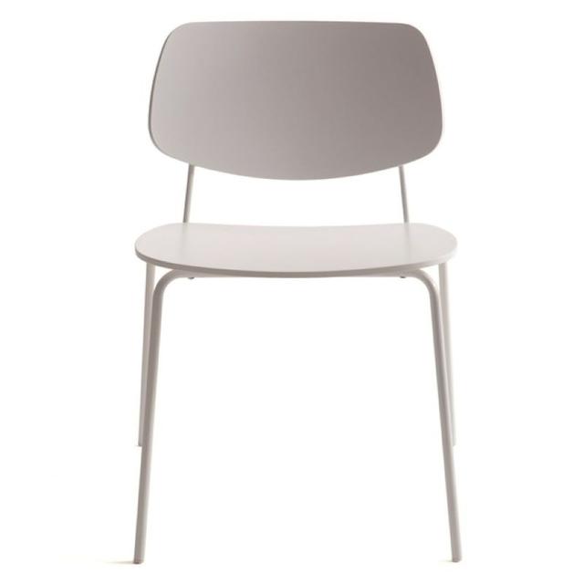 Doll Stackable Side Chair In Steel, Four Legs