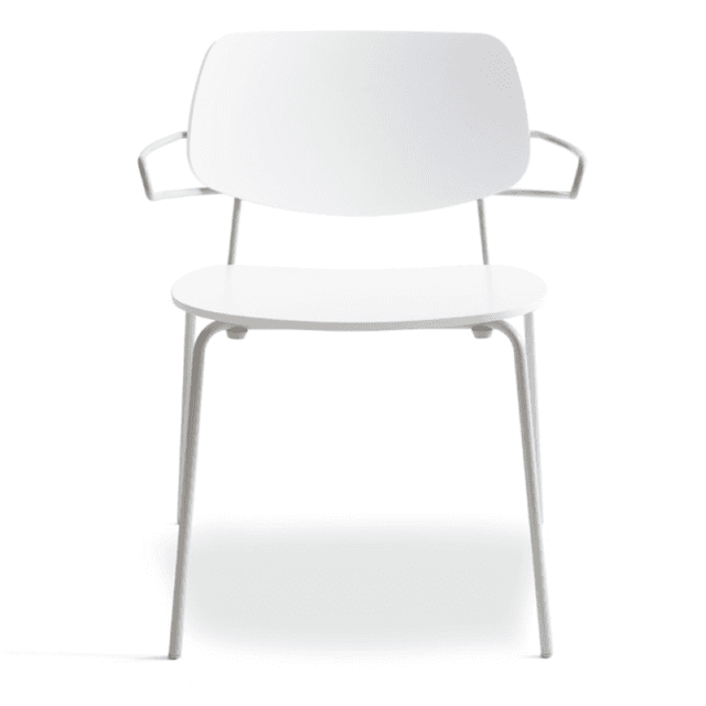 Doll Stackable Armchair In Steel, Four Legs