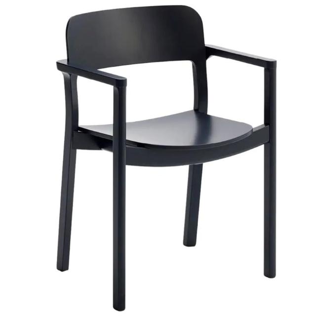 Hart Stackable Armchair, Wooden Seat and Back