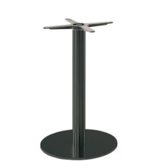 Inox 4410 Round Table Base, Black Cast Iron 