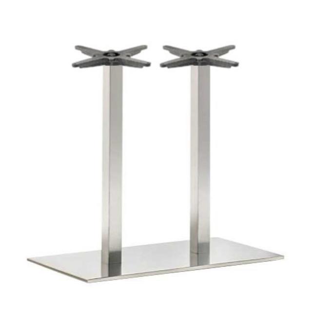 Inox 4467/AC Rectangular Table Base, Stainless Steel 