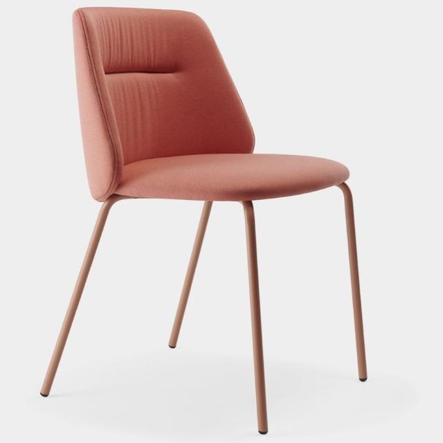 Karima Side Chair, Metal Legs 