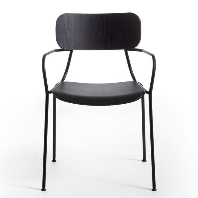 Kiyumi Stackable Armchair, Metal Legs
