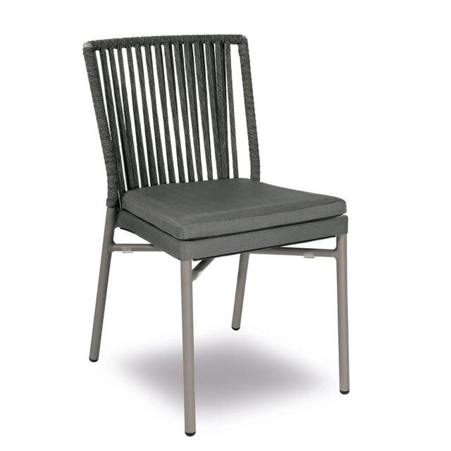 Nicole Stackable Side Chair, Grey