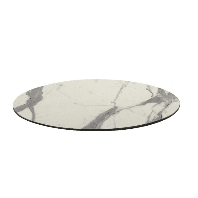 White Marble Compact Laminate Table Top