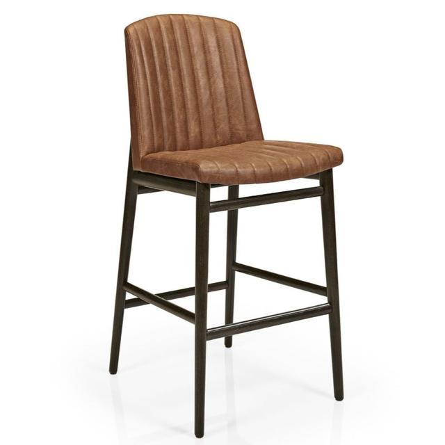 Zoe Bar Stool, Fluted Back