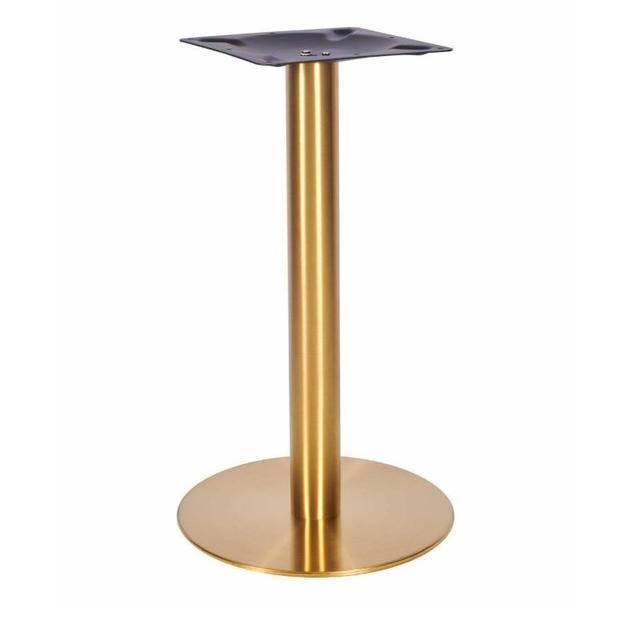 Zeus Small Round Table Base - Vintage Brass