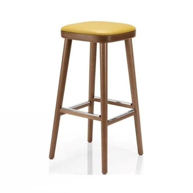 Bamba Bar Stool, Without Back, Upholstered Seat