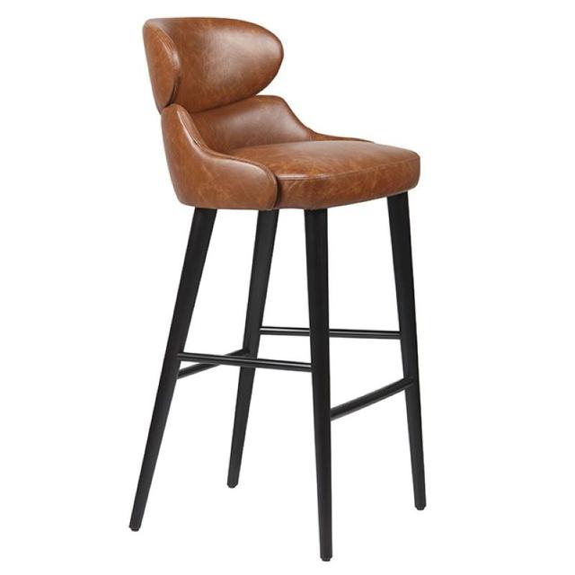 Diamond Bar Stool, Wood Frame