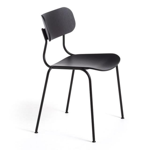 Kiyumi Stackable Side Chair, Metal Legs 