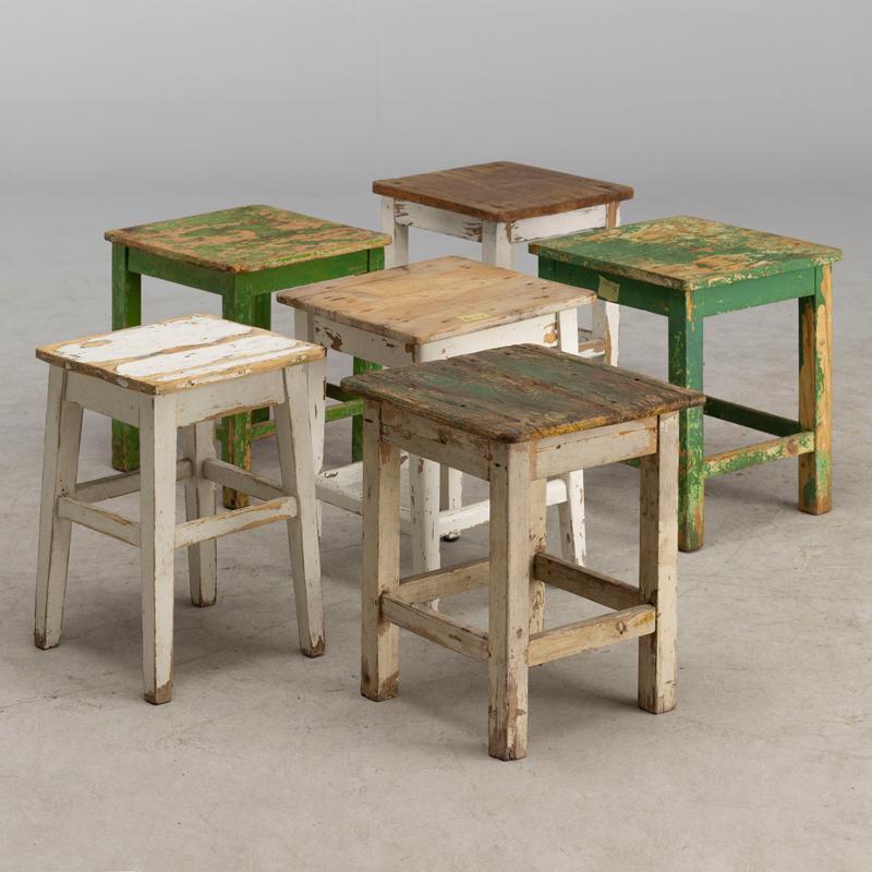 Antique Pine Shepherd's Stool