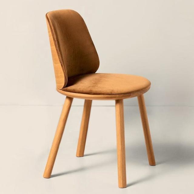 Palmo Side Chair, Wooden Outer Back