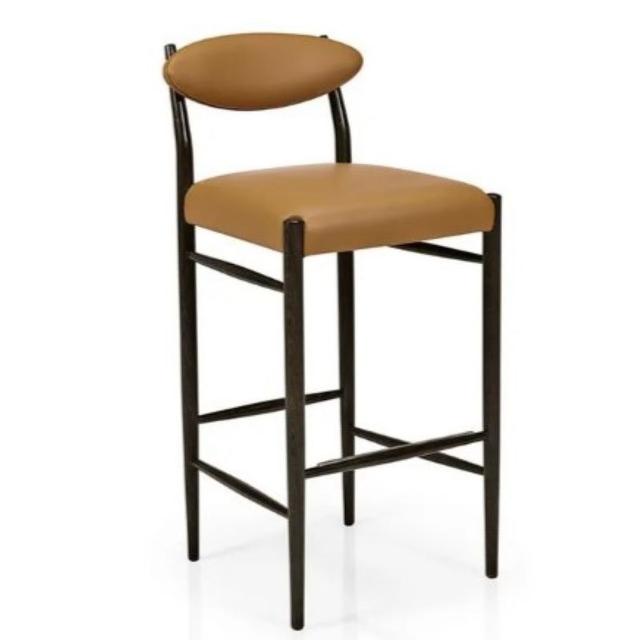 Wink Bar Stool, Upholstered Seat & Inner Back