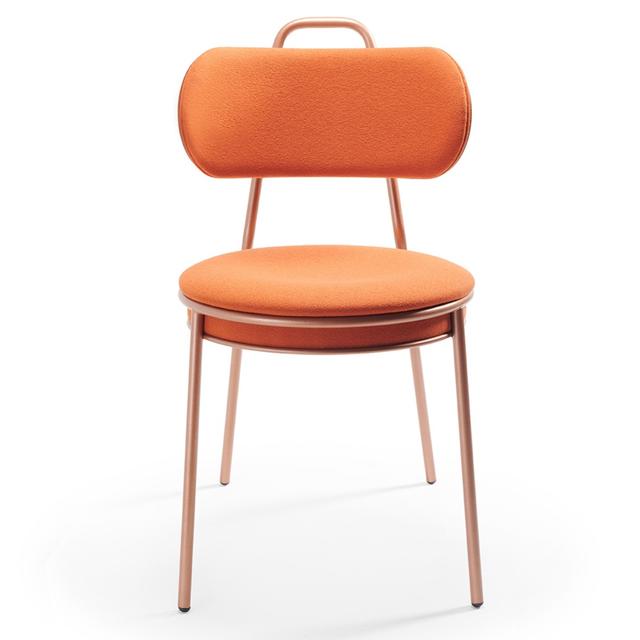 Eman Side Chair, Upholstered Seat, Inner Back