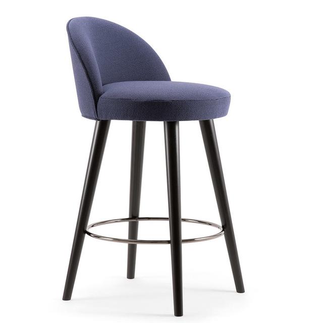 Ginger Bar Stool, Wooden Legs