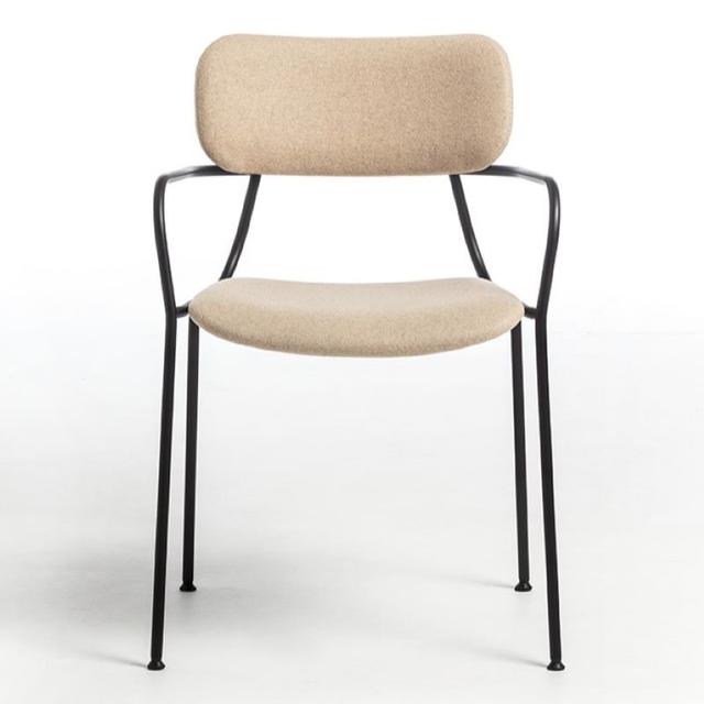 Kiyumi Stackable Armchair, Fully Upholstered