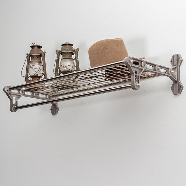 Subway Luggage Rack With Garment Rail