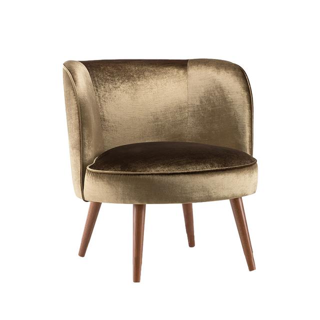 Candy Lounge Chair, Wood Legs