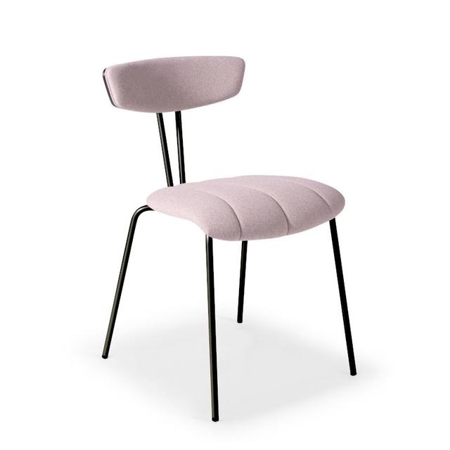 Amy Stackable Side Chair, Upholstered Inner Back