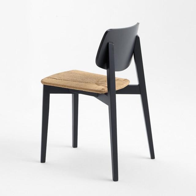 Alma Stackable Side Chair With Rush Seat
