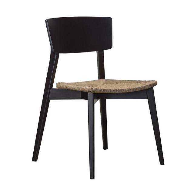 Hellen Stackable Side Chair, Straw Seat