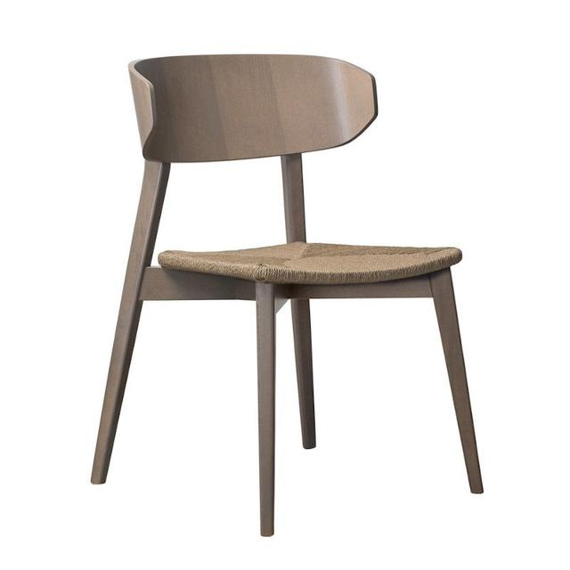 Hellen Plus Stackable Side Chair, Straw Seat