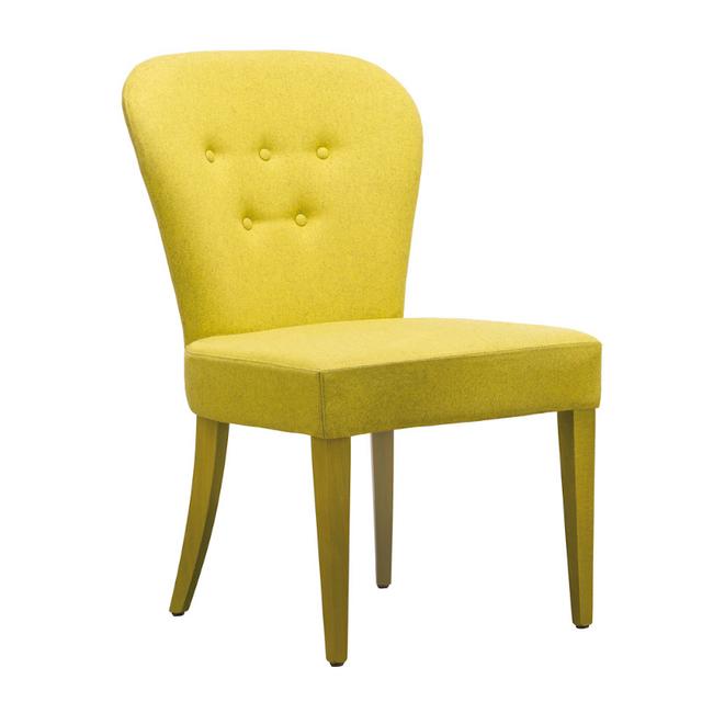 Evelyne Side Chair, Five Button Back