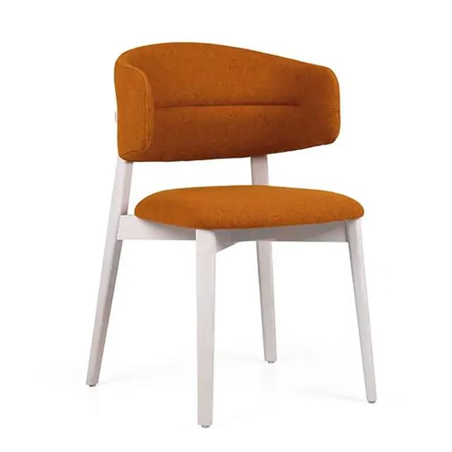 Coffee Side Chair With Wrap Round Back