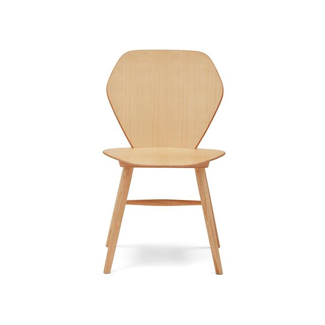 Edelweiss Side Chair, Wooden Seat and Back