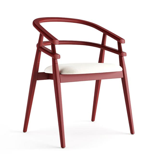 Hullahoop Armchair With Wooden Back