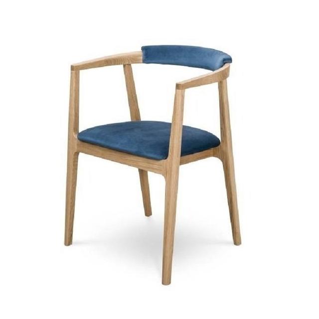 Milano Armchair, Upholstered Seat and Back 