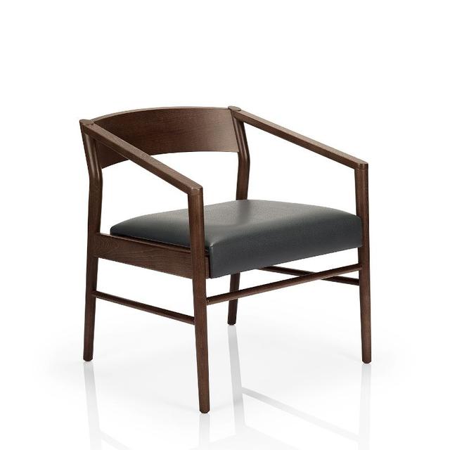 Leonor Lounge Chair, Upholstered Seat