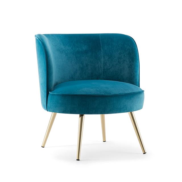 Candy Lounge Chair, Metal Legs