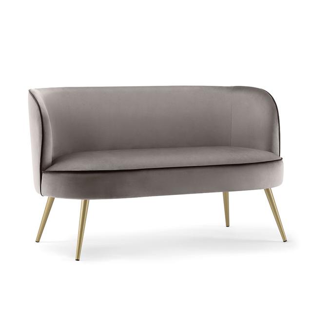 Candy Two Seat Sofa, Metal Legs