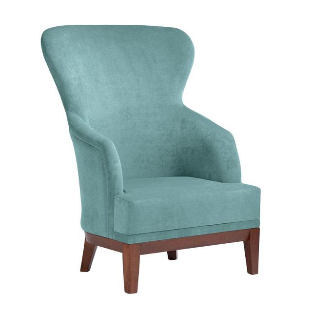Isotta High Back Lounge Chair, Plain Back