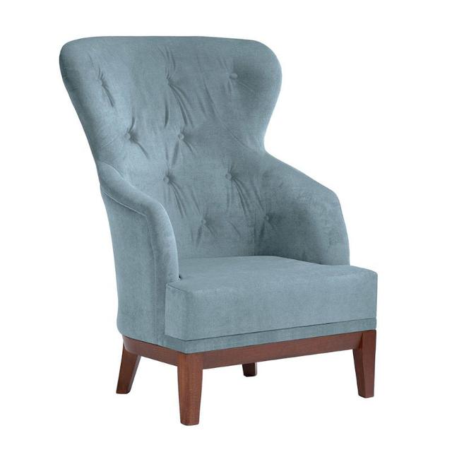 Isotta High Back Lounge Chair, Buttoned Back