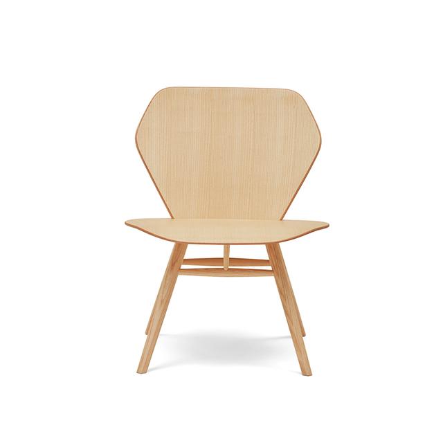 Edelweiss Lounge Chair, Wooden Seat and Back