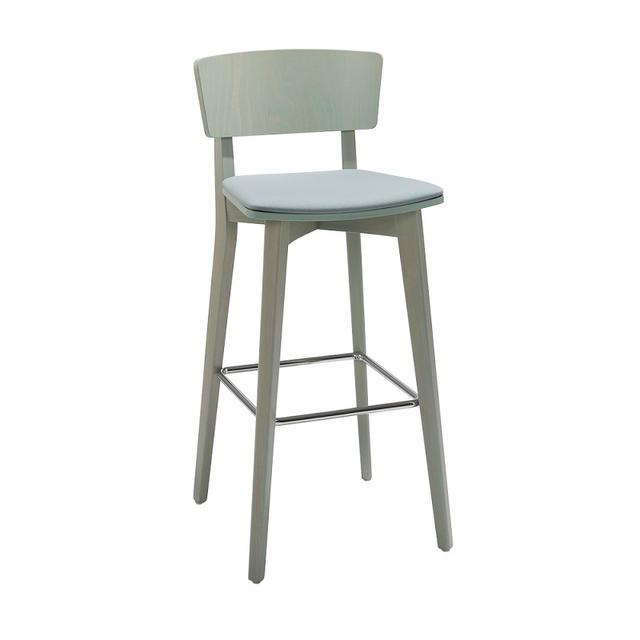 Hellen Bar Stool, Upholstered Seat