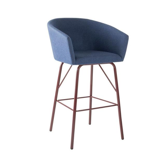 Tati Bar Stool With Arms And Metal Legs